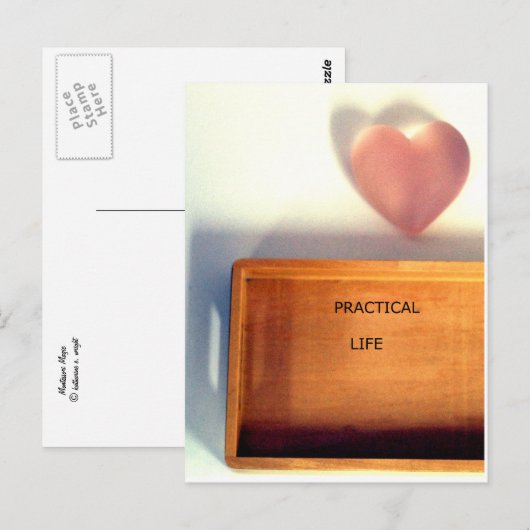 Briefkaart met elementen van Montessori-materiaal (Voorkant / Achterkant)