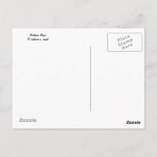 Briefkaart met elementen van Montessori-materiaal (Achterkant)