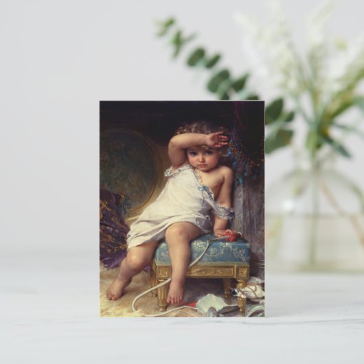 Briefkaart met Emile Munier Painting (Staand voorkant)
