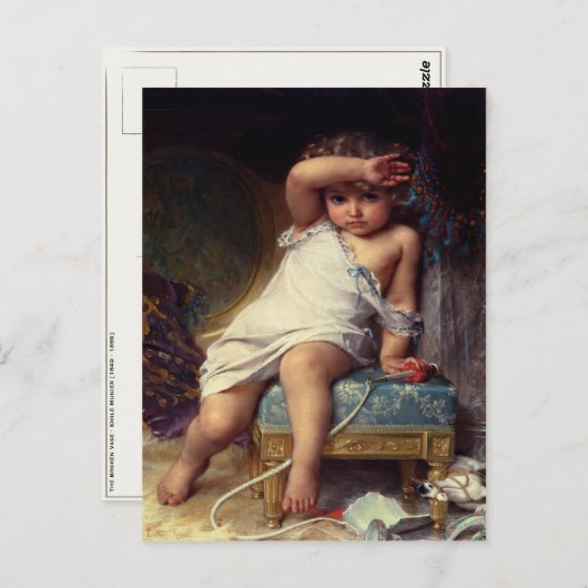 Briefkaart met Emile Munier Painting (Voorkant / Achterkant)