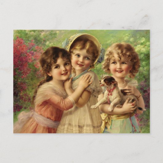 Briefkaart met Emile Vernon-schildering (Voorkant)