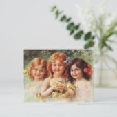 Briefkaart met Emile Vernon-schildering (Staand voorkant)
