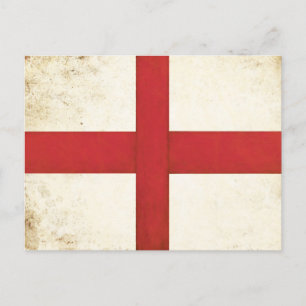 Briefkaart met Engelse vlag in Dirty Old Style
