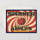 Briefkaart met  Etiket Afdrukken voor appels (Voorkant / Achterkant)