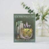 Briefkaart met Fair Poster Print van de  wereld (Staand voorkant)