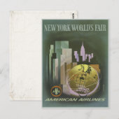Briefkaart met Fair Poster Print van de  wereld (Voorkant / Achterkant)