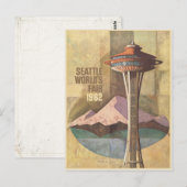 Briefkaart met Fair Poster Print van de  wereld (Voorkant / Achterkant)