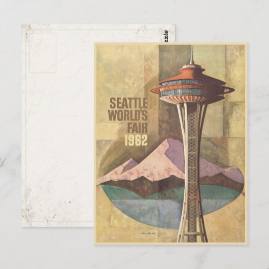 Briefkaart met Fair Poster Print van de  wereld (Voorkant / Achterkant)