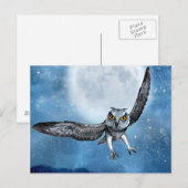 briefkaart met fantasieuil (Voorkant / Achterkant)