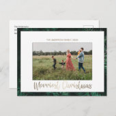 Briefkaart met feestdag voor feestdagen met feestd (Voorkant / Achterkant)