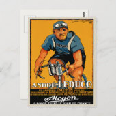 Briefkaart met  fiets Poster print (Voorkant / Achterkant)