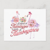 Briefkaart met flamboyante flamingos (Voorkant)