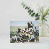 Briefkaart met foto's van cowboys voor het afschie (Staand voorkant)