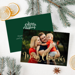 Briefkaart met foto's voor de folie met vrolijk ke