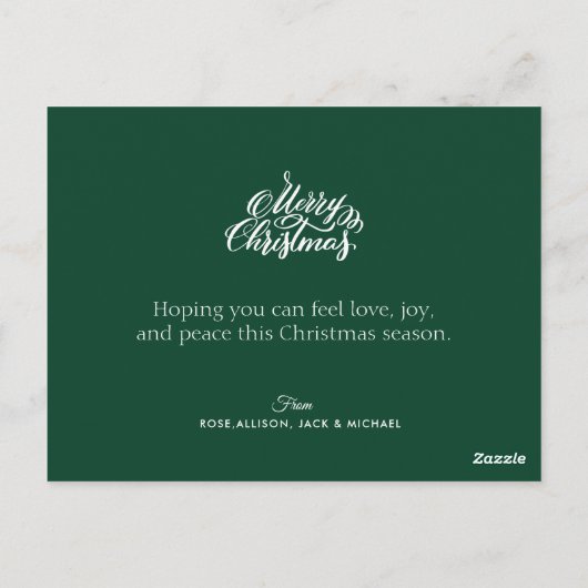 Briefkaart met foto's voor de folie met vrolijk ke (Achterkant)