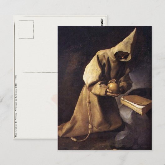 Briefkaart met Francisco de Zurbaran Painting (Voorkant / Achterkant)