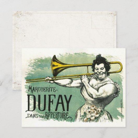 Briefkaart met  Frans Poster afdrukken (Voorkant / Achterkant)