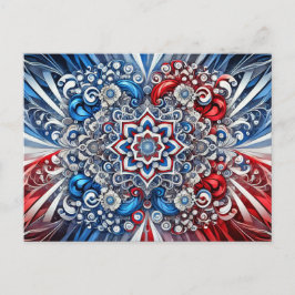 Briefkaart met Franse kleuren Design