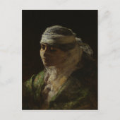 Briefkaart met Frederick Arthur Bridgman schilderi (Voorkant)