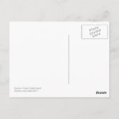 Briefkaart met geel rondvliegende biefstaart (Achterkant)