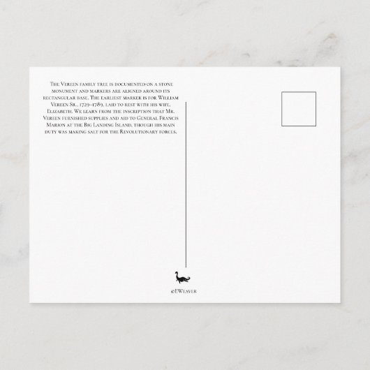 Briefkaart met gehakt engel (Achterkant)