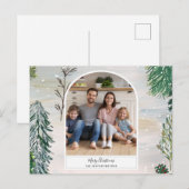 Briefkaart met gekantelde winterkerstfoto's (Voorkant / Achterkant)