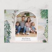 Briefkaart met gekantelde winterkerstfoto's (Voorkant)