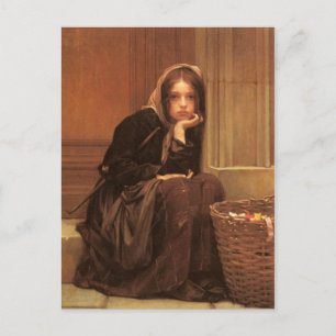 Briefkaart met gekleurd loopwerk