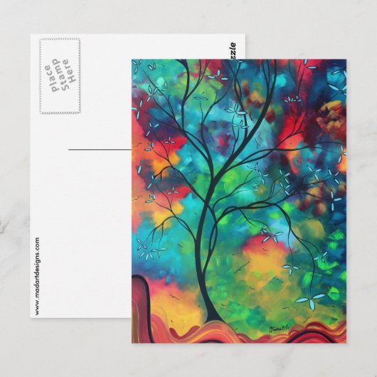 Briefkaart met gekleurde inspiratie (Voorkant / Achterkant)