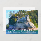 Briefkaart met gekonfijte Rocks als kasteel van Mi (Voorkant / Achterkant)