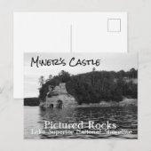 Briefkaart met gekonfijte Rocks als kasteel van Mi (Voorkant / Achterkant)