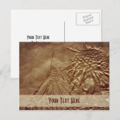  Briefkaart met gespleten Natuur van de vlinder (Voorkant / Achterkant)