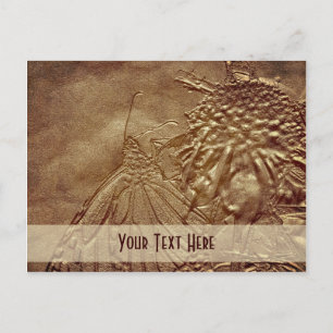  Briefkaart met gespleten Natuur van de vlinder