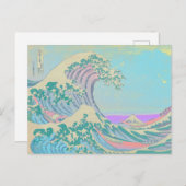 Briefkaart met geweldige golfslag (Voorkant / Achterkant)