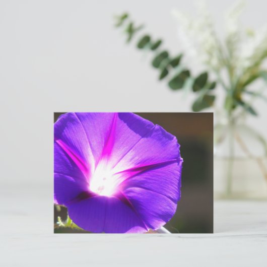 Briefkaart met gloeiend hart (Staand voorkant)