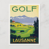 Briefkaart met  Golf-Poster afdrukken (Voorkant)