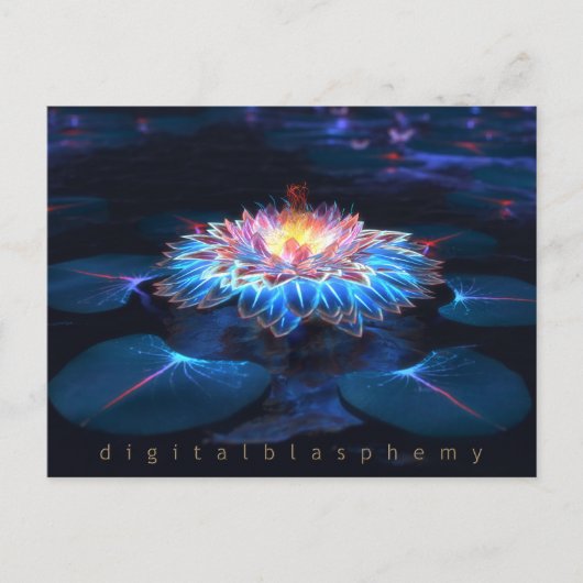 Briefkaart met gouden korven (nacht) (Voorkant)