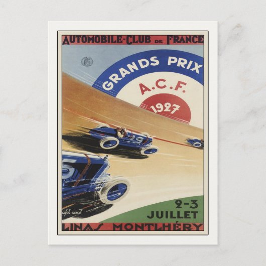 Briefkaart met  Grand Prix en Poster afdrukken (Voorkant)