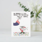 Briefkaart met grappige kerkborden, geanimeerd (Staand voorkant)