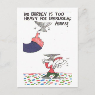 Briefkaart met grappige kerkborden, geanimeerd