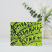 Briefkaart met groen leder (Staand voorkant)