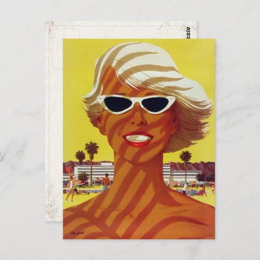 Briefkaart met groeten van de Beach (Voorkant / Achterkant)