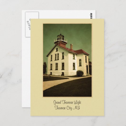 Briefkaart met groot licht (Voorkant / Achterkant)