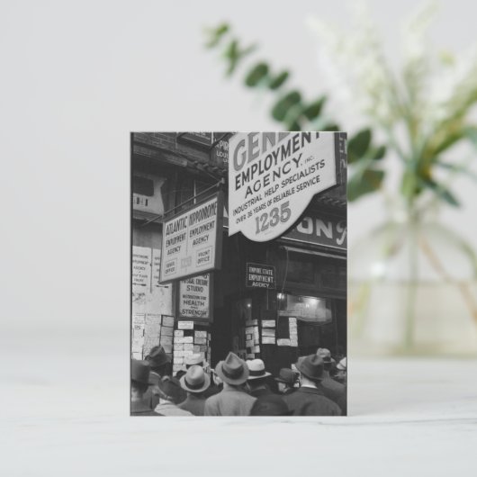  Briefkaart met grote depressie (Staand voorkant)