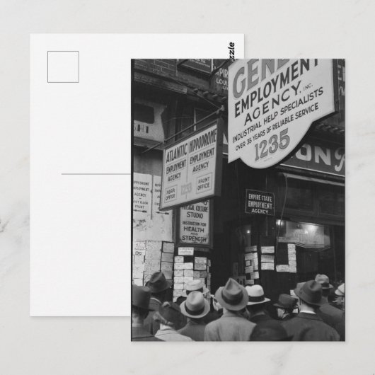  Briefkaart met grote depressie (Voorkant / Achterkant)