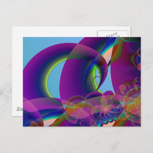 Briefkaart met halve cirkel (Voorkant / Achterkant)