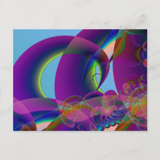 Briefkaart met halve cirkel