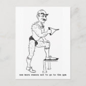 briefkaart met handgetekende karikatuur (Voorkant)