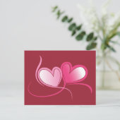 Briefkaart met hart (Staand voorkant)