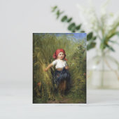 Briefkaart met Heinrich Hirt Painting (Staand voorkant)